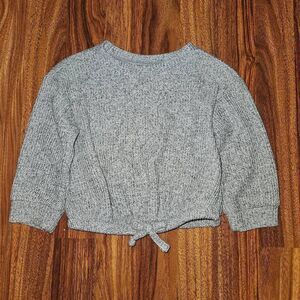5 For $25 Cat & Jack Grey Waffle Knit Top With Tie Front Baby Size 18 Months